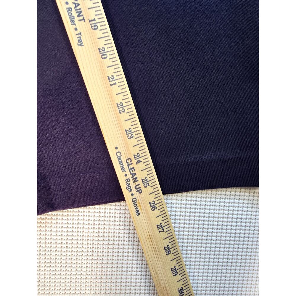 Talbots Wide Leg Sailor Pants Navy Blue Gold‎ Button Crop Size 10 Trouser Crepe - Picture 9 of 11